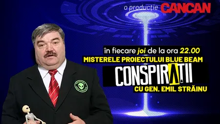 „Conspirații” cu gen. Emil Străinu începe joi, 27 martie, de la 22:00, LIVE pe CANCAN