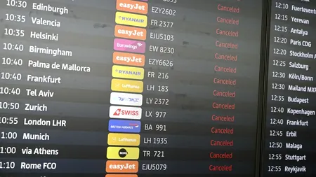 Sute de zboruri au fost anulate din cauza grevei personalului din aeroporturile din Germania. Avertismentul MAE