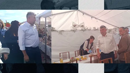 Marcel Ciolacu, baie de mulțime la Festivalul CAȘCAVELEI / Glume, complimente și cadou pentru RAFILA