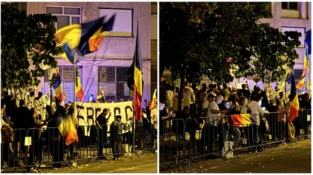 A 13-a noapte de proteste la Arestul Central. Zeci de oameni scandează: “Și noi suntem Călin Georgescu”/”Zi de zi, aici vom fi”