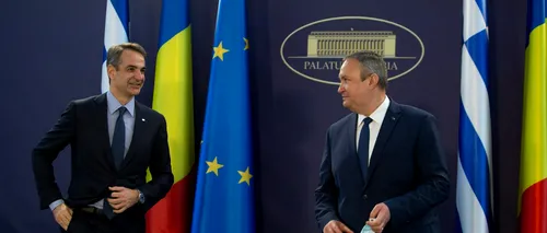 Premierul Greciei, Kyriakos Mitsotakis, se află în vizită la București. El a fost primit de Nicolae Ciucă la Palatul Victoria | FOTO, VIDEO