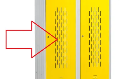 (P) Observi detaliul care transformă aceste vestiare metalice într-unele speciale?