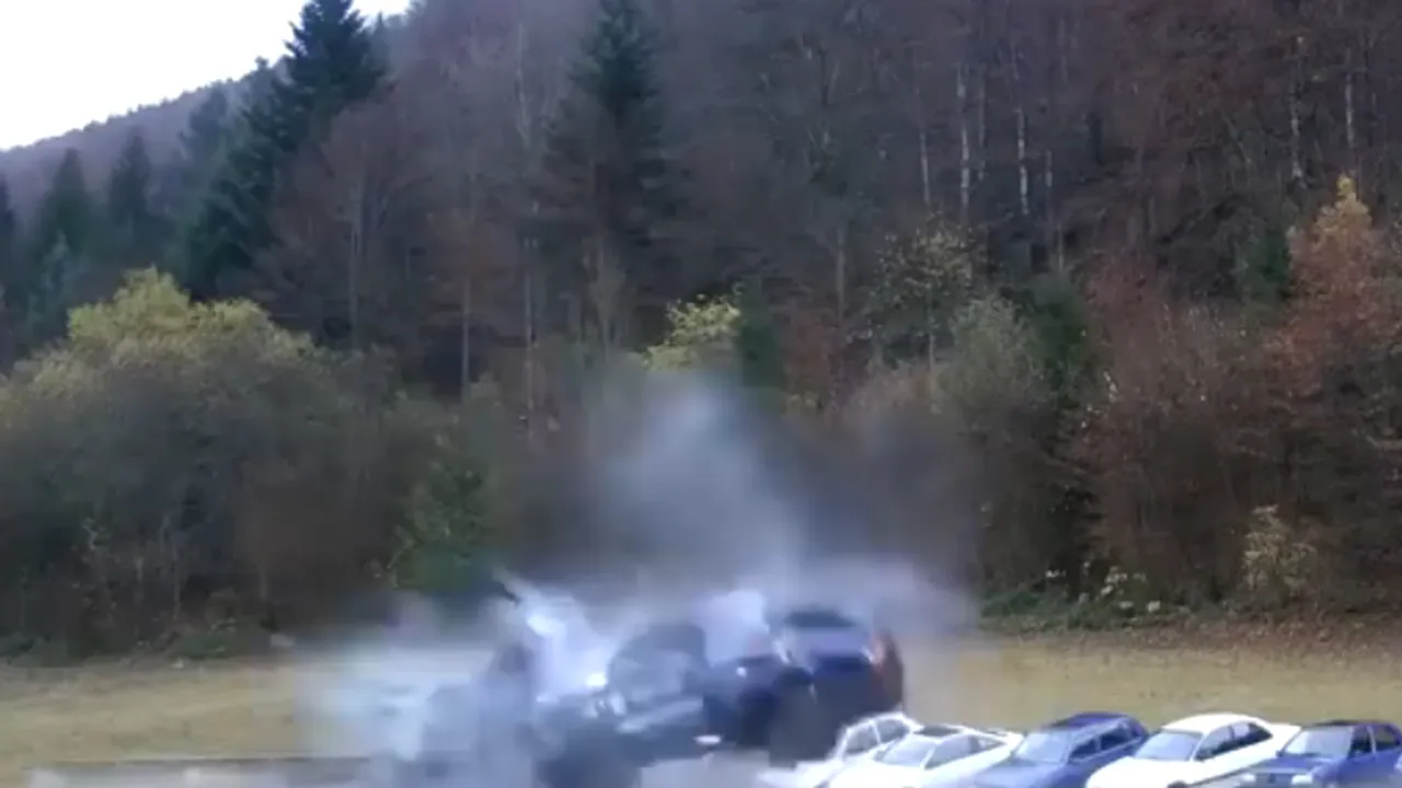 Ce se întâmplă la un accident la 200 km pe oră. Totul a fost filmat cu încetinitorul