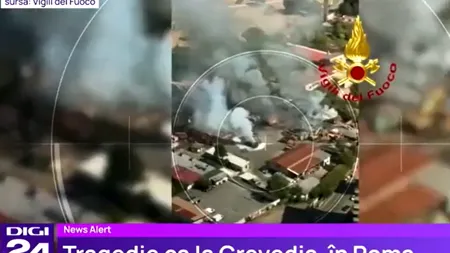 Scenariul Crevedia la Roma. Pompierii, la un pas de moarte în încercarea de a stinge incendiul într-o benzinărie