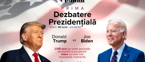 Prima CONFRUNTARE Joe Biden – Donald Trump, pentru președinția SUA / Gândul transmite dezbaterea, joi noapte, la ora 04.00