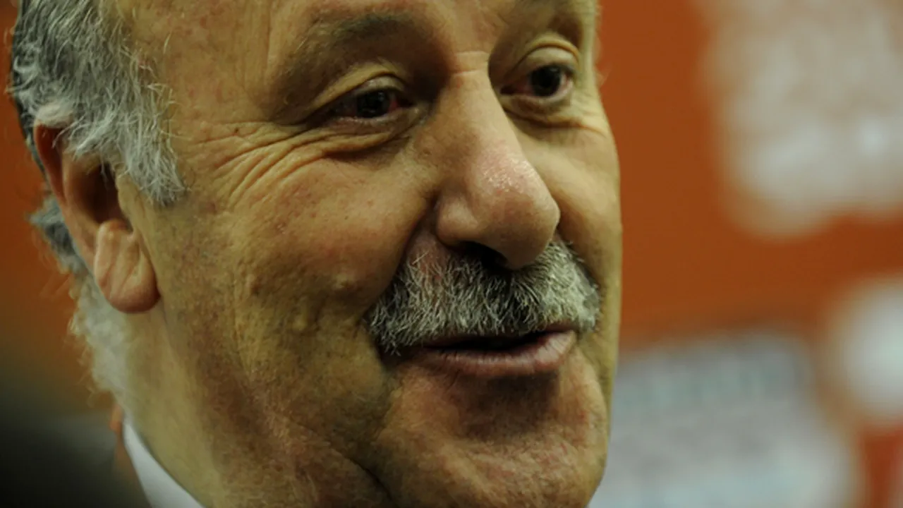 FINALA EUROPA LEAGUE 2012. Vicente del Bosque, la București alături de oficialii grupării Atletico Madrid
