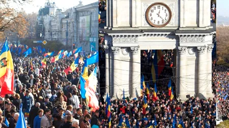 Miting pro-Europa la Chișinău, înainte de „testul Vilnius