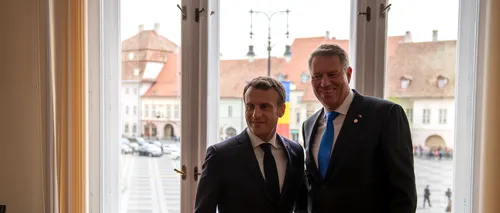 Summitul de la Sibiu, mai 2019: Iohannis și Macron au avut o întâlnire bilaterală - FOTO