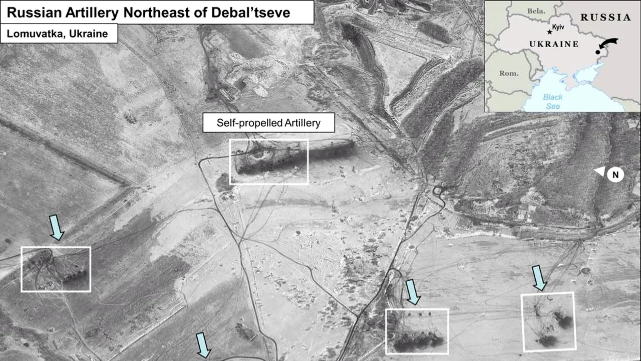 SUA publică imagini prin satelit cu armament rusesc poziționat în estul Ucrainei. „Separatiștii au acum o forță armată mai mare decât unele țări NATO și europene