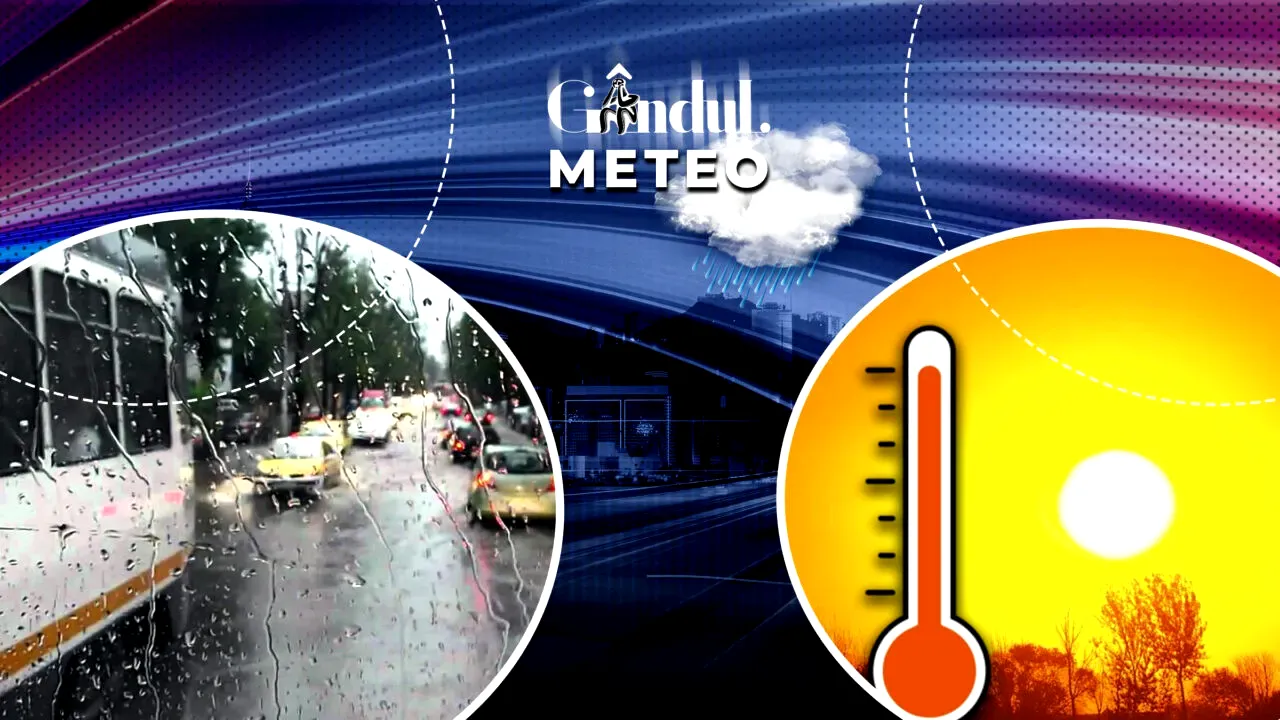 ANM anunță temperaturi în scădere în toată țara. Unde vor fi ploi și câte grade vor fi la București