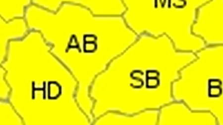 PROGNOZA METEO. COD GALBEN de ploi, vânt și vijelii începând din această noapte