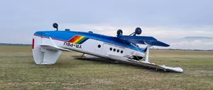 Accident aviatic în Buzău, unde a fost implicată o aeronavă AN-2, care aparține Aeroclubului României