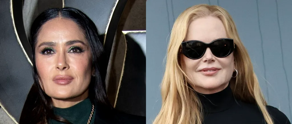 Nicole Kidman și Salma Hayek, situație STÂNJENITOARE la Săptămâna Modei de la Paris. Filmarea a devenit VIRALĂ