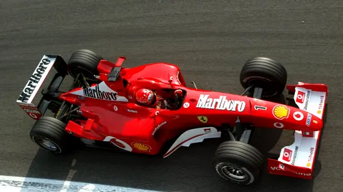 Monopostul cu care Schumacher s-a impus în sezonul 2002 din F1, vândut cu 6,6 milioane de dolari 