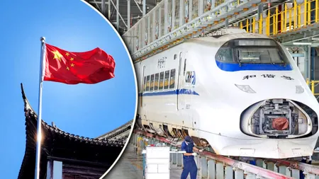 Un tren de mare viteză chinezesc a doborât recordul mondial la accelerație: la 0 la 800 km/h, în doar 5 secunde