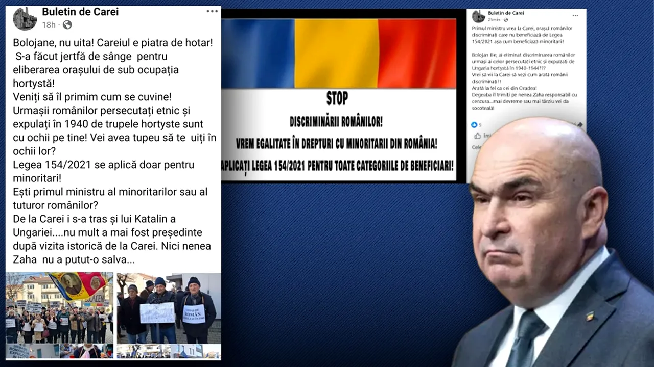 Se anunță proteste în timpul vizitei lui Ilie Bolojan la Carei. Oamenii s-au organizat deja pe rețele: 