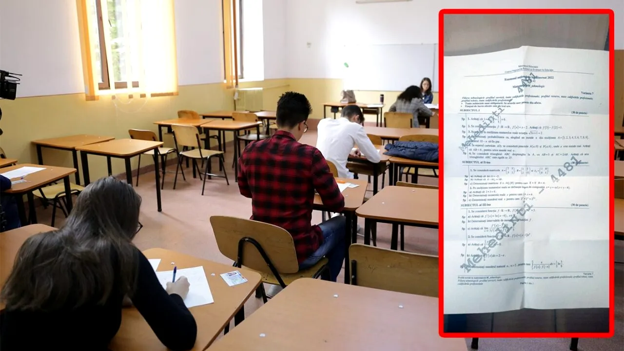 BAC 2023 | Avem subiectele de la matematică. Exercițiul care i-a pus în dificultate pe elevi