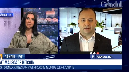 GÂNDUL LIVE. Adrian Negrescu, analist economic, despre „febra” bitcoin: Trebuie să bagi niște bani pe care îți permiți să-i pierzi / Criptomonedele, „un parc de distracții”