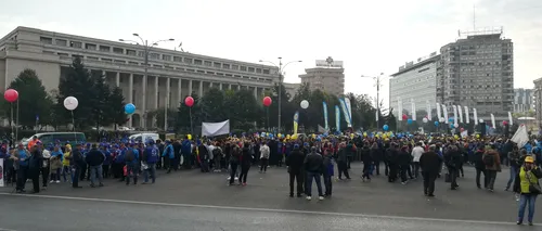 Piața Victoriei, din nou locul protestelor: cine sunt românii care nu și-au mai primit salariile de 5 luni