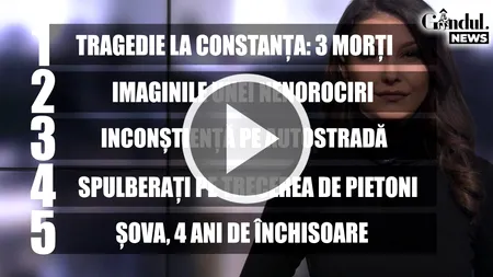 GÂNDUL NEWS. Tragedie la Constanța, unde trei bărbați au murit într-un accident produs între două mașini (VIDEO)