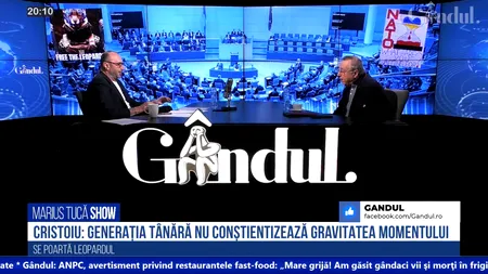 VIDEO | Ion Cristoiu: „Ceea ce faci în război are o reacție pe care nu o poți controla. Generația tânără nu conștientizează gravitatea momentului”