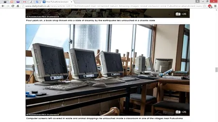 Imagini în premieră din „Cernobâlul japonez