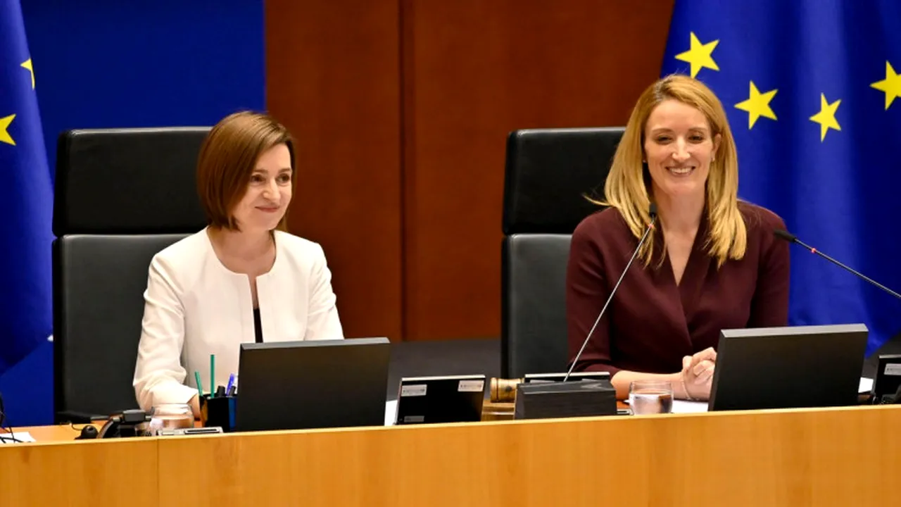 Președinta Parlamentului European: „Suntem gata să sprijinim aspirațiile Republicii Moldova privind ADERAREA la UE”