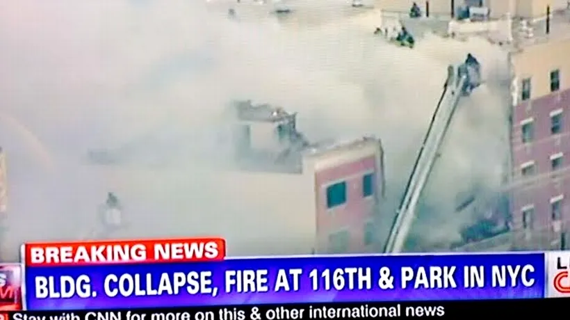 UPDATE. Două clădiri s-au prăbușit în New York. Cel puțin UN MORT ȘI 16 RĂNIȚI. IMAGINI LIVE