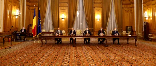 Liderii PNL, USR PLUS şi UDMR au semnat acordul de guvernare
