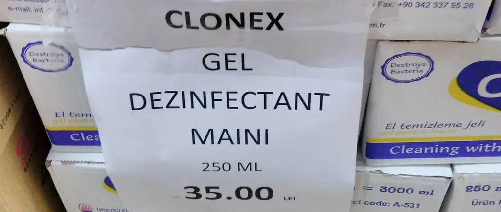 PREȚ EXPLOZIV | Cât a ajuns să coste un dezinfectant de mâini la un magazin cunoscut din Buzău și pe site-urile românești - FOTO