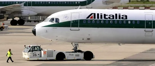 Alitalia, salvată de la faliment, pentru a doua oară în 5 ani