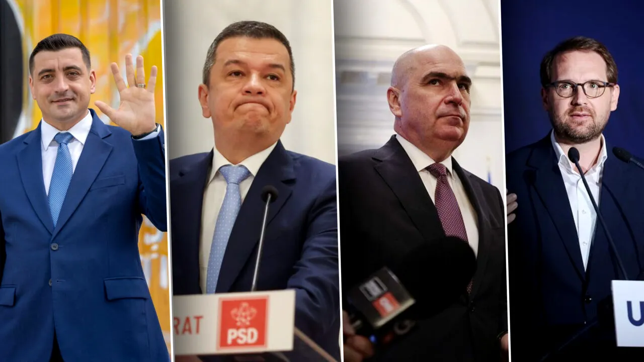 Sondaj CURS: AUR conduce, PSD dă semne de revenire, PNL și USR decontează criza. 77% dintre români spun că țara merge în direcția greșită