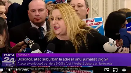 Diana Șoșoacă, atac la adresa unui jurnalist Digi24: „Falsă ești dumneata”. Cum au reacționat reprezentanții CNA