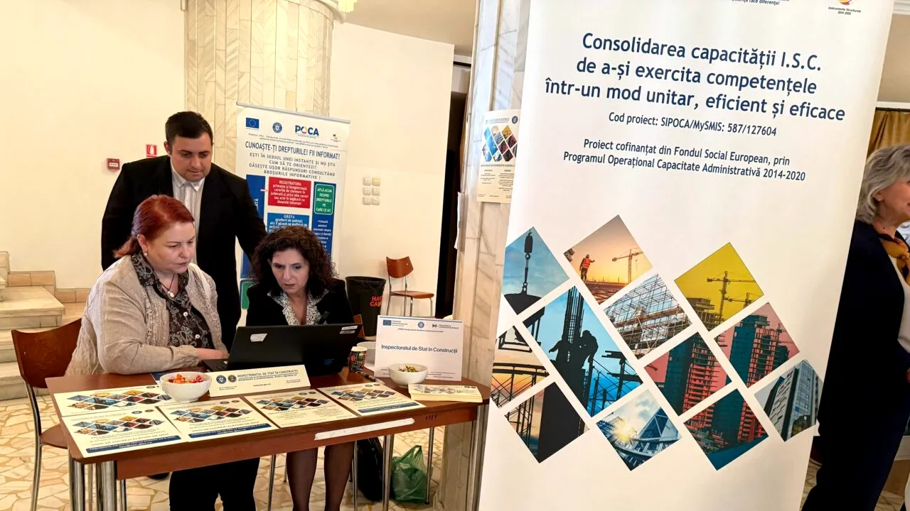 Inspectoratul de Stat în Construcții a fost expozant la Târgul de joburi organizat de Agenția Națională a Funcționarilor Publici