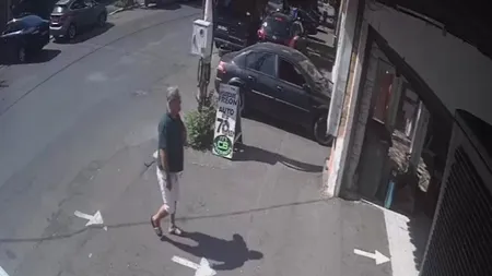 VIDEO | Ultimele minute în libertate ale taximetristul care și-a ucis soția educatoare. Ce a făcut înainte să fie prins în fața unui service auto