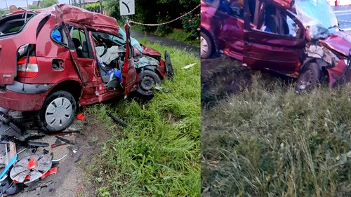 VIDEO | Și-a ucis soția după ce a intrat cu mașina într-un TIR. Un șofer din București a produs un grav accident în Argeș