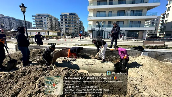 Plajele, verificate cu detector de metale şi echipaj CBRN pentru emisii de gaze după ce un rezervor cu GPL fost găsit îngropat în nisip la Năvodari