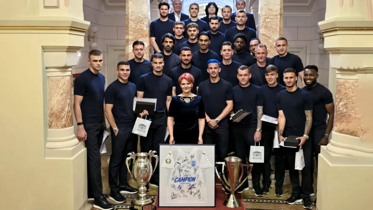 Ceremonie în Bănie. Campionii României, cetățeni de onoare ai Craiovei! 