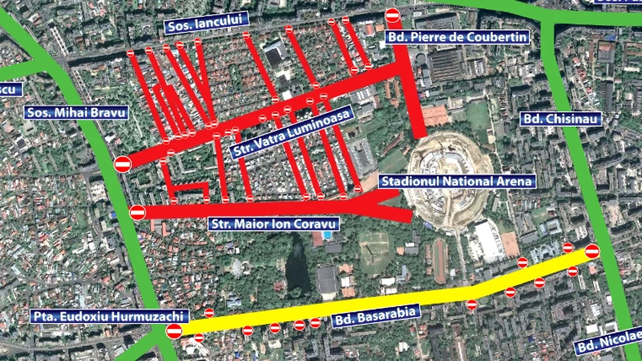 MEGA-MITINGUL USL blochează circulația în jurul Arenei Naționale