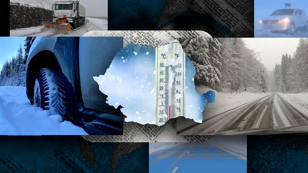 Avertizare de vreme severă în România, în weekend: polei, viscol și strat de zăpadă de 20 de centimetri