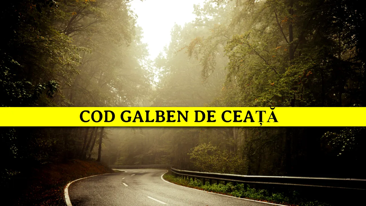 Atenționare ANM: cod galben de ceață în 14 județe din România