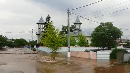 Alertă în Galați: O sută de persoane au fost evacuate în județul Galați, după o viitură formată pe un pârâu - VIDEO 