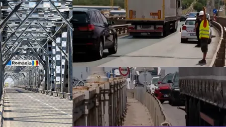 COȘMARUL de la Podul Prieteniei. Restricțiile au fost impuse, dar nici vorbă de lucrări. Cât durează traversarea Bulgariei