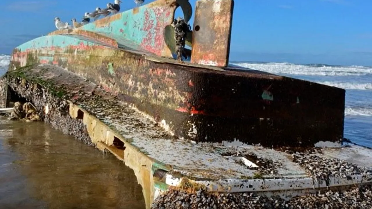 O navă-fantomă, dispărută după tsunamiul din 2011, descoperită pe coasta SUA. Ce „încărcătură