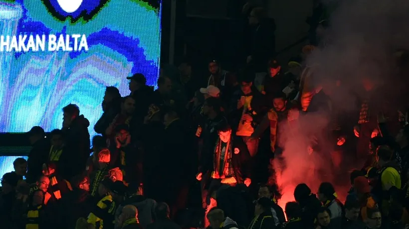 Doi polițiști răniți și 21 de suporteri arestați, la meciul Borussia Dortmund - Galatasaray