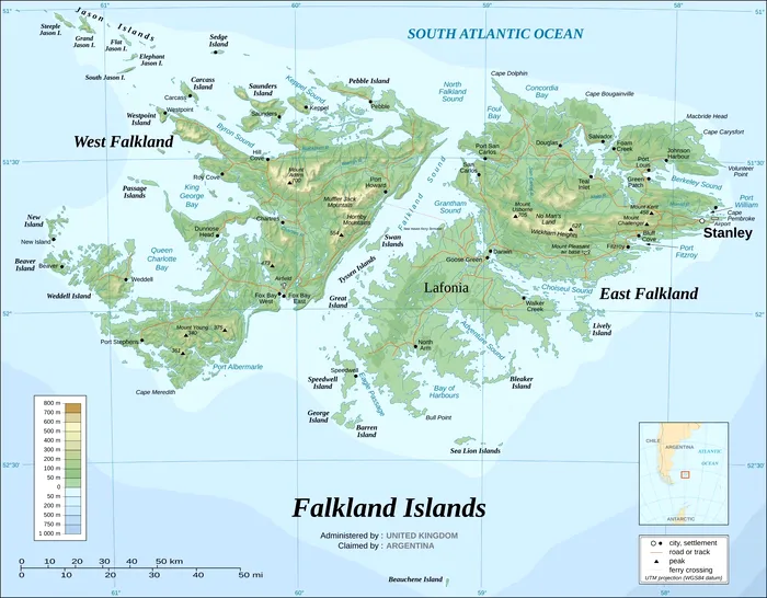 Insulele Falkland - Foto: X/@BatPhoenix07