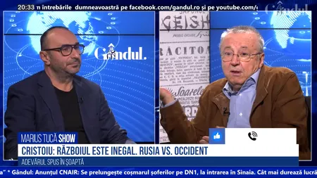 VIDEO | Ion Cristoiu: „Rusia e singură în acest moment. Nu are aliați. Războiul este inegal”