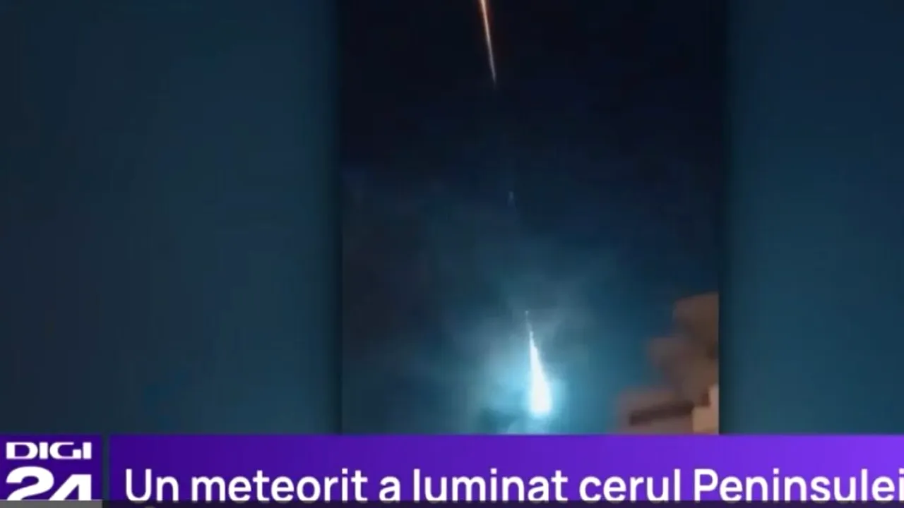 Fenomen spectaculos vizibil din Spania și Portugalia. Un meteorit a luminat cerul peninsulei Iberice