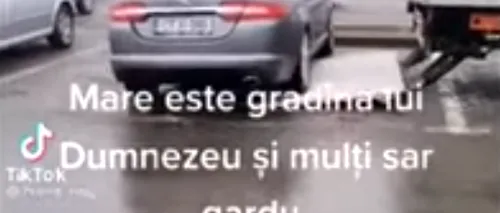 Un constănțean „șmecher” și-a parcat „bolidul” pe rampa de aprovizionare a unei autoutilitare din București