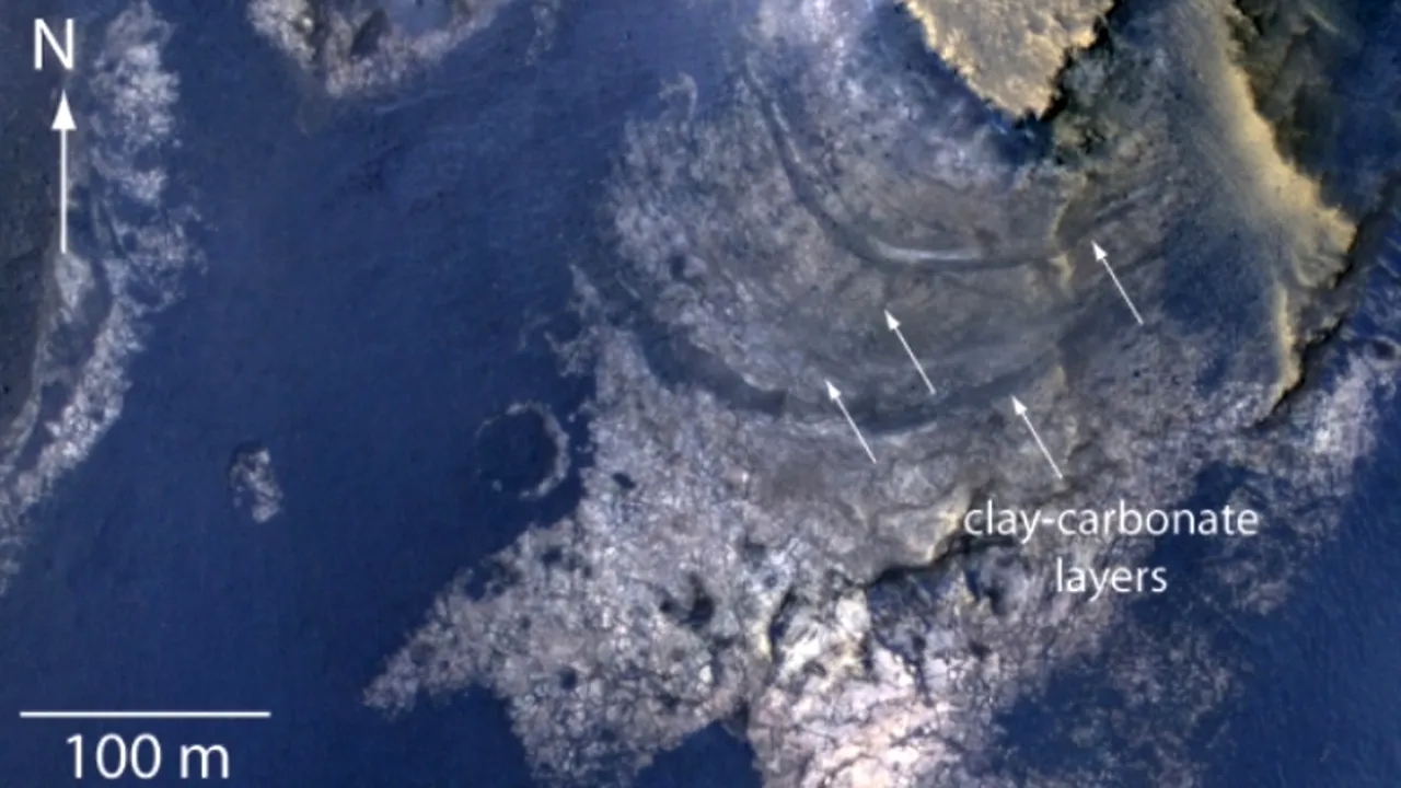 STUDIU. NASA a descoprit un crater uriaș pe Marte. Ce se ascunde în spatele descoperirii 